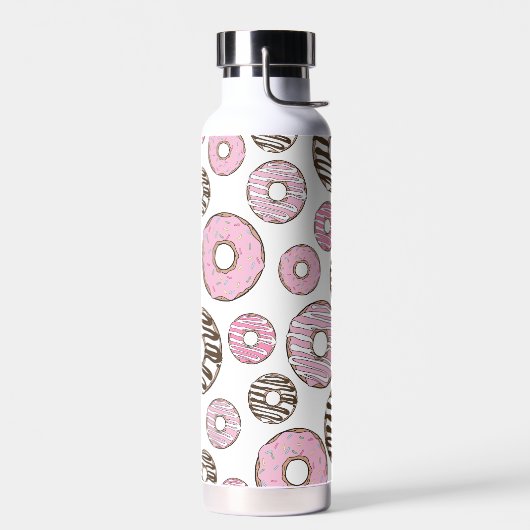 Donuts, rosa Donuts, weiße Donuts Trinkflasche (Links)