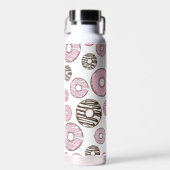 Donuts, rosa Donuts, weiße Donuts Trinkflasche (Vorne)