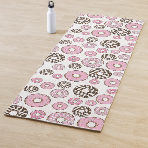 Donuts, rosa Donuts, weiße Donuts Yogamatte