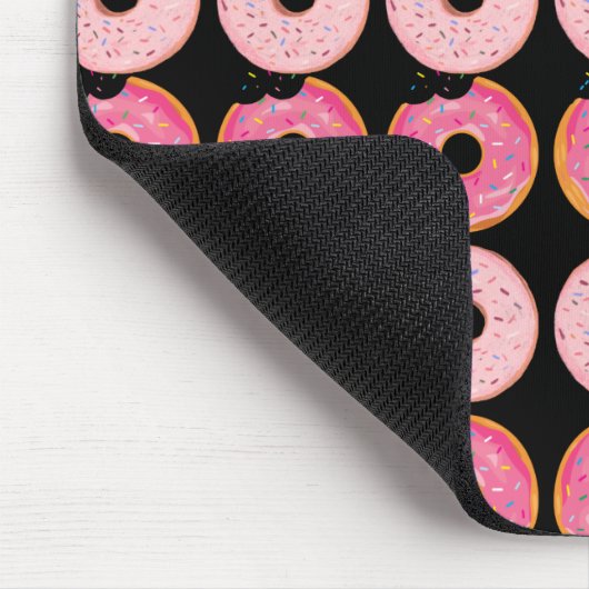 Donuts Rosa Mausteppich Mousepad (Ecke)