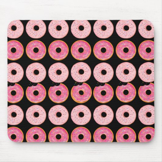 Donuts Rosa Mausteppich Mousepad (Vorne)