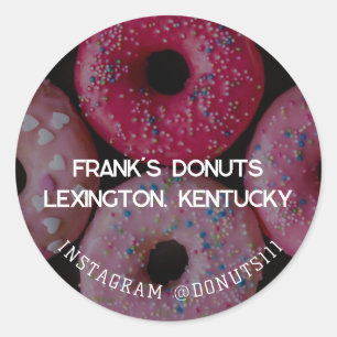 Donuts Runder Aufkleber