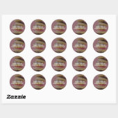 Donuts Runder Aufkleber (Blatt)