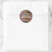 Donuts Runder Aufkleber (Tasche)