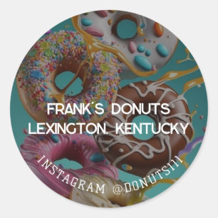Donuts Runder Aufkleber