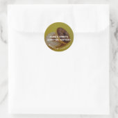 Donuts Runder Aufkleber (Tasche)