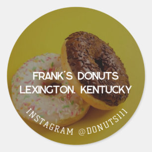 Donuts Runder Aufkleber