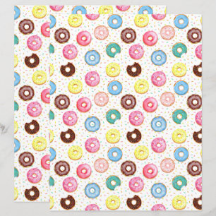 Donuts Scrapbook Papier