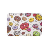 Donuts seamless pattern badematte (Vorderseite)