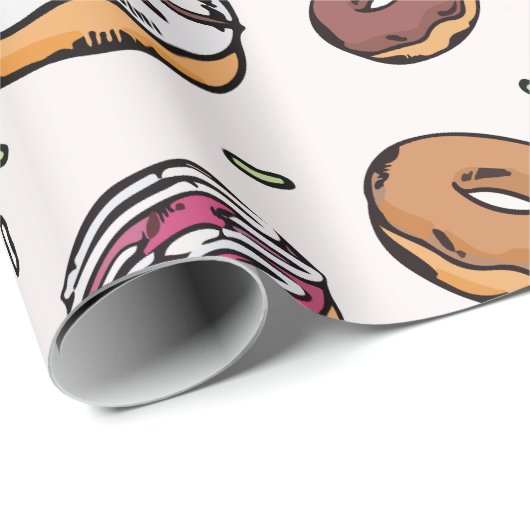 Donuts seamless pattern geschenkpapier (Rolleneckpunkt)