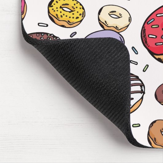 Donuts seamless pattern mousepad (Ecke)
