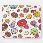Donuts seamless pattern mousepad (Vorne)