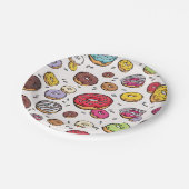 Donuts seamless pattern pappteller (Schrägansicht)