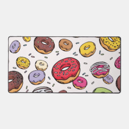 Donuts seamless pattern schreibtischunterlage