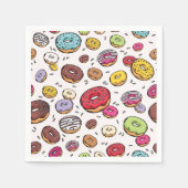 Donuts seamless pattern serviette (Vorderseite)