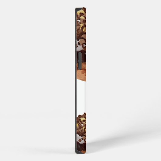 Donuts sind eine mobile Liebe, die süß ist. iPhone Hülle (Rechte Seite)