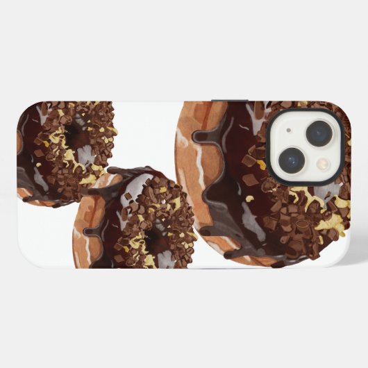 Donuts sind eine mobile Liebe, die süß ist. iPhone Hülle (Rückseite (Horizontal))