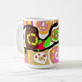 Donuts Spaß Kaffeetasse (Vorderseite Links)
