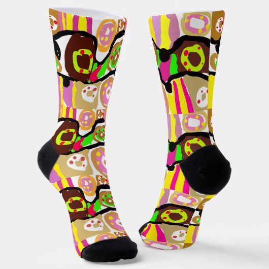 Donuts Spaß Socken (Gewinkelt)