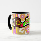 Donuts Spaß Tasse (Vorderseite Links)