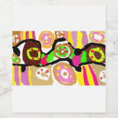 Donuts Spaß Weinetikett (Einzelnes Label)