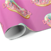 Donuts streut Wasserfarbe Geschenkpapier (Rolleneckpunkt)