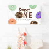 Donuts Sweet One 1. Geburtstag Banner (Insitu)