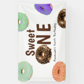 Donuts Sweet One 1. Geburtstag Banner (Vertikal)