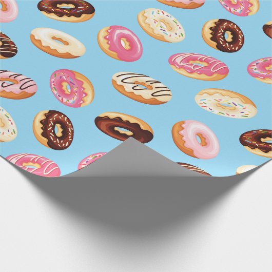 Donuts Tiled Design Geschenkpapier (Ecke)