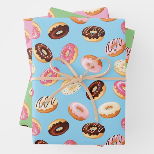 Donuts Tiled Design Geschenkpapier Set (Beispiel)