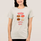 Donuts Tri-Blend Shirt (Vorderseite)