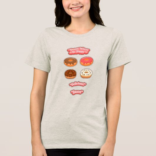 Donuts Tri-Blend Shirt (Vorderseite)