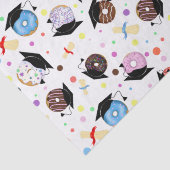 Donuts und Abschlüsse Abschlussmuster Seidenpapier (Detail)