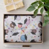 Donuts und Abschlüsse Abschlussmuster Seidenpapier (Geschenk)