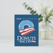 Donuts und Bacon: Geschmack, an den wir glauben kö Postkarte (Stehend Vorderseite)
