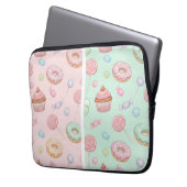 Donuts und Cupcakes von Natasha Us Laptopschutzhülle (Vorderseite Links)