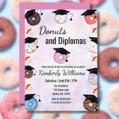 Donuts und Degrees Abschluss Brunch Einladung