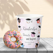 Donuts und Degrees Abschluss Brunch Pappbecher