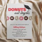 Donuts und Degrees Fun Graduation Party Einladung