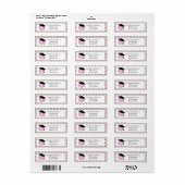 Donuts und Degrees Pattern Rücksendeadresse (Vorne)