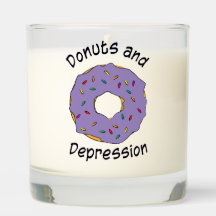 Donuts und Depression Vanilla konzentrierte Kerze
