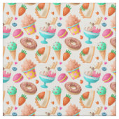 Donuts und Eiscreme Stoff (Nahaufnahme)