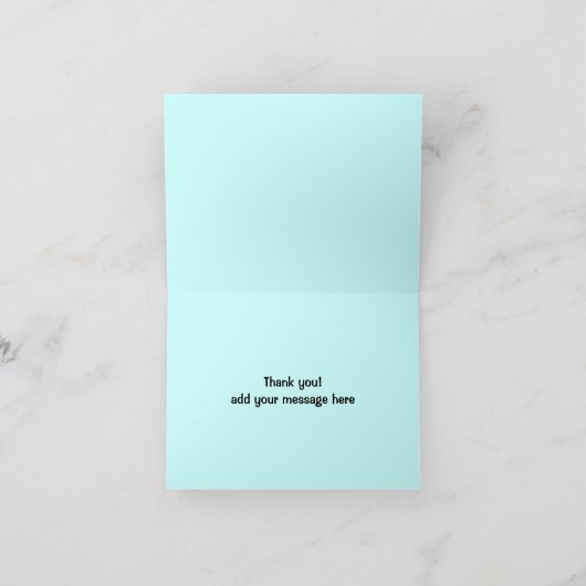 Donuts und Kaffee Dankeskarte (Innenseite)