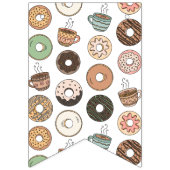 Donuts- und Kaffee-Party-Banner Wimpelkette (Zweite Fahne)