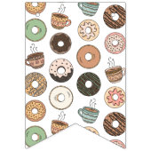 Donuts- und Kaffee-Party-Banner Wimpelkette (Erste Fahne)