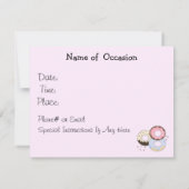 Donuts und Kaffeekündigung Einladung (Rückseite)