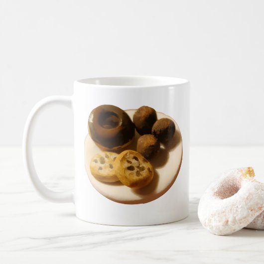 Donuts und Kekse Kaffeetasse (Mit Donut)