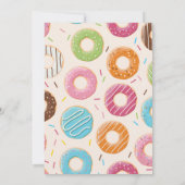 Donuts und Party Einladung für Windeln (Rückseite)