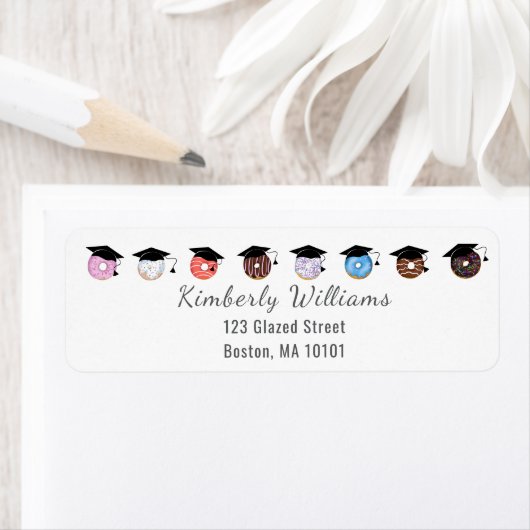 Donuts und Rücksendeadresse in Grad Minimalistisch (Insitu)