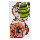 Donuts und Sandwich Kleine Geschenktüte (Rückseite)